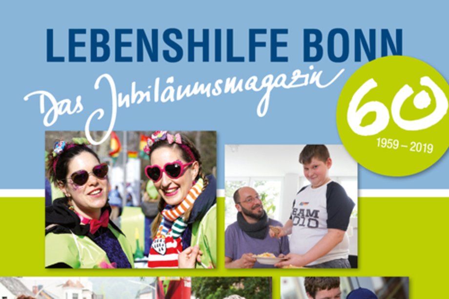 Cover Jubiläumsmagazin 60 Jahre Lebenshilfe Bonn